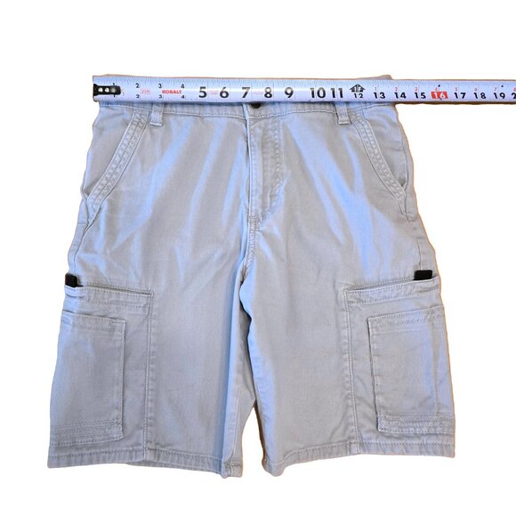 Wrangler Boys Shorts ~ Size 14 ~ Gamer ~ Tech Pockets ~ Gray and Navy - Picture 10 of 13